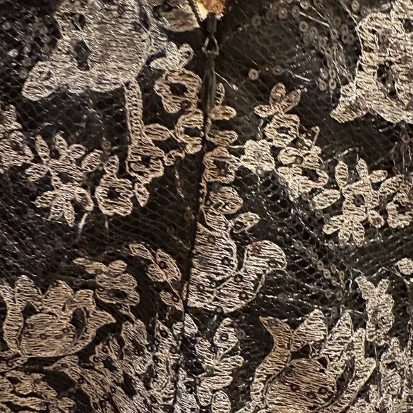 David Meister Metallic Lace Sheath Dress - Picture 4 of 6